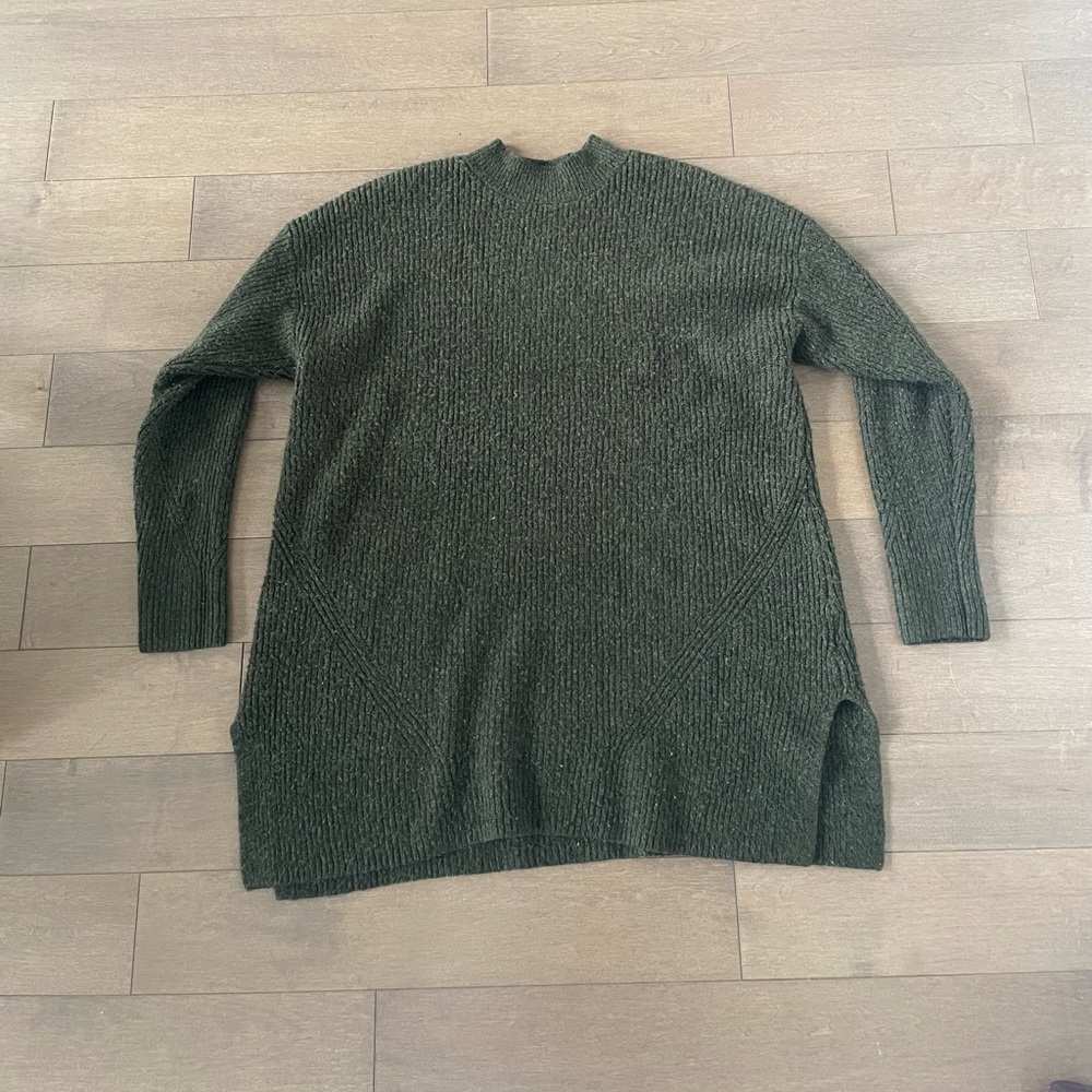 Old Navy Women's Green Mockneck Tunic Sweater